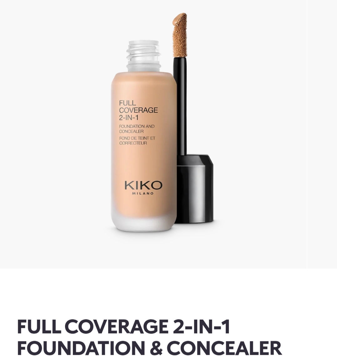 کرم پودر و کانسیلر 2 در 1 فول کاور KIKO MILANO
